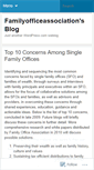 Mobile Screenshot of familyofficeassociation.wordpress.com