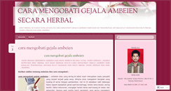 Desktop Screenshot of caramengobatigejalaambeienherbal.wordpress.com