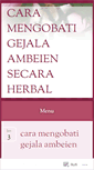 Mobile Screenshot of caramengobatigejalaambeienherbal.wordpress.com