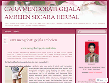 Tablet Screenshot of caramengobatigejalaambeienherbal.wordpress.com