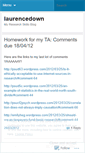 Mobile Screenshot of laurencedown.wordpress.com