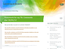 Tablet Screenshot of laurencedown.wordpress.com