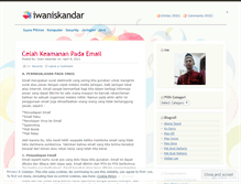 Tablet Screenshot of iwaniskandar.wordpress.com