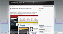 Desktop Screenshot of mejordisco.wordpress.com