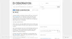 Desktop Screenshot of evdekorasyoncu.wordpress.com
