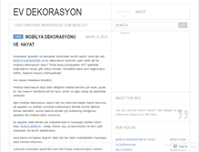 Tablet Screenshot of evdekorasyoncu.wordpress.com