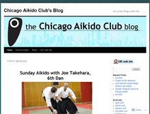 Tablet Screenshot of chicagoaikidoclub.wordpress.com