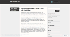 Desktop Screenshot of inkcartridgesinfo.wordpress.com