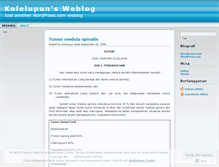 Tablet Screenshot of kolelupun.wordpress.com