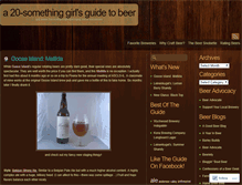 Tablet Screenshot of beersnobette.wordpress.com