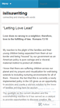 Mobile Screenshot of islisawriting.wordpress.com