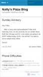 Mobile Screenshot of nattyspizza.wordpress.com