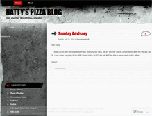 Tablet Screenshot of nattyspizza.wordpress.com