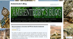 Desktop Screenshot of ambienteubv.wordpress.com