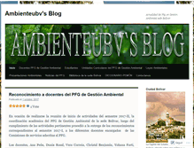 Tablet Screenshot of ambienteubv.wordpress.com