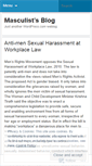 Mobile Screenshot of masculist.wordpress.com