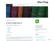 Tablet Screenshot of aliazblog.wordpress.com