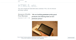 Desktop Screenshot of html5etc.wordpress.com