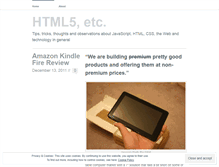 Tablet Screenshot of html5etc.wordpress.com