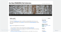 Desktop Screenshot of pandora134.wordpress.com