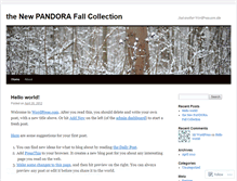 Tablet Screenshot of pandora134.wordpress.com