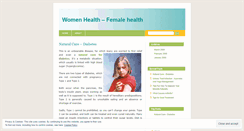 Desktop Screenshot of femalehealth.wordpress.com