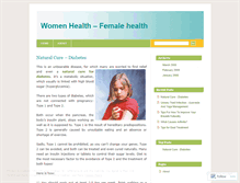 Tablet Screenshot of femalehealth.wordpress.com