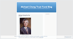 Desktop Screenshot of michaelchongfund.wordpress.com