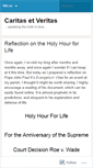 Mobile Screenshot of caritasetveritas.wordpress.com