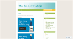 Desktop Screenshot of c4luv.wordpress.com