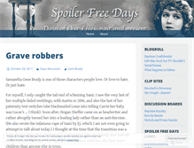 Tablet Screenshot of nospoilerdays.wordpress.com