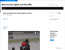 Tablet Screenshot of besthockeyfightsandhitsnhl.wordpress.com