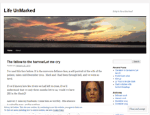 Tablet Screenshot of lifeunmarked.wordpress.com