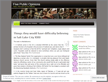 Tablet Screenshot of fivepublicopinions.wordpress.com