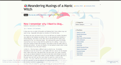 Desktop Screenshot of manicwitch.wordpress.com