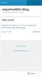 Mobile Screenshot of jaqueline000.wordpress.com