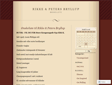 Tablet Screenshot of bryllupsgaveliste.wordpress.com