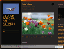 Tablet Screenshot of pensionerforum.wordpress.com