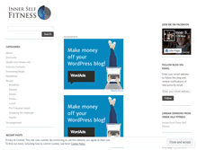 Tablet Screenshot of innerselffitnessblog.wordpress.com