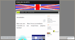 Desktop Screenshot of englishinarts.wordpress.com