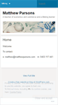 Mobile Screenshot of matthewparsonsblog.wordpress.com