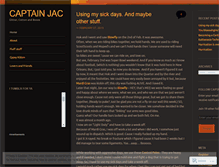 Tablet Screenshot of captainjac.wordpress.com