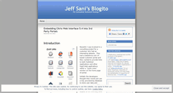 Desktop Screenshot of jeffsani.wordpress.com