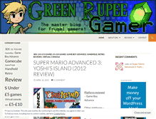 Tablet Screenshot of greenrupeegamer.wordpress.com