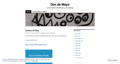 Desktop Screenshot of dosdemayo.wordpress.com