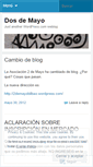 Mobile Screenshot of dosdemayo.wordpress.com