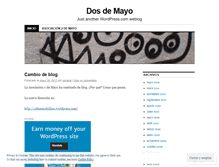 Tablet Screenshot of dosdemayo.wordpress.com