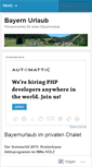 Mobile Screenshot of bayernurlaub.wordpress.com
