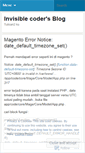 Mobile Screenshot of inviscoder.wordpress.com