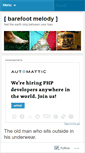 Mobile Screenshot of barefootmelody.wordpress.com